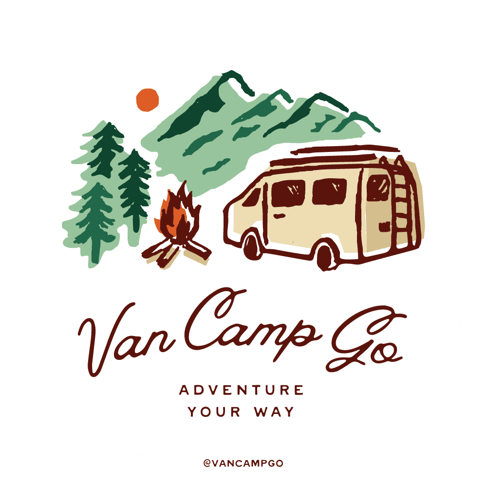 Sticker redondo VanCampGo